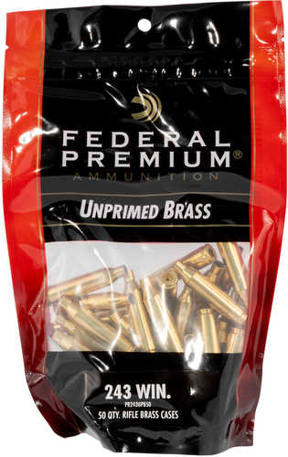 Federal Gold Medal Rifle 243 Winchester Brass 50 Count