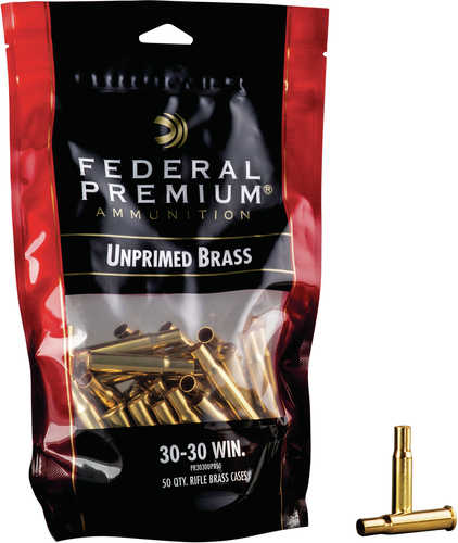 Federal Pr3030UPB50 Gold Medal Rifle 30-30 Winchester Brass 50