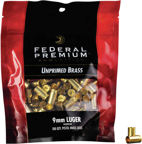 Federal Ph9UPB100 Gold Medal Rifle 9mm Luger Brass 100