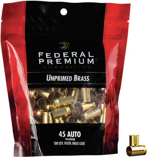 Federal Ph45UPB100 Gold Medal Rifle 45 ACP Brass 100