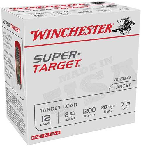 12 Gauge 2-3/4" Lead 7-1/2  1 oz 25 Rounds Winchester Shotgun Ammunition