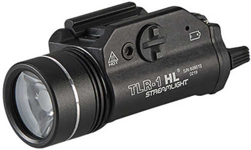 Streamlight 69889 TLR-1 HL Weapon Light With Dual Remote Kit White 1000 Lumens Cr123A Lithium Battery Black Aluminum