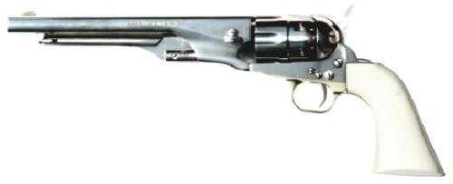 Taylor/Pietta 1860 Army .44 Caliber BP Revolver Fluted Cylinder 8" Barrel in the Wite with Ivory Color Grips