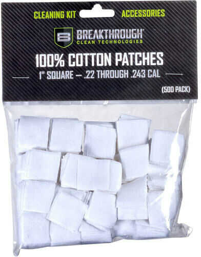 Breakthrough Cleaning Patches 1" Square .22-.243 200 Pk
