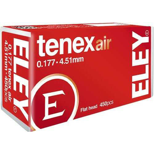 ELEY Tenex Air Pellets .177 4.51MM 8.2 GRAINS 450-Pack