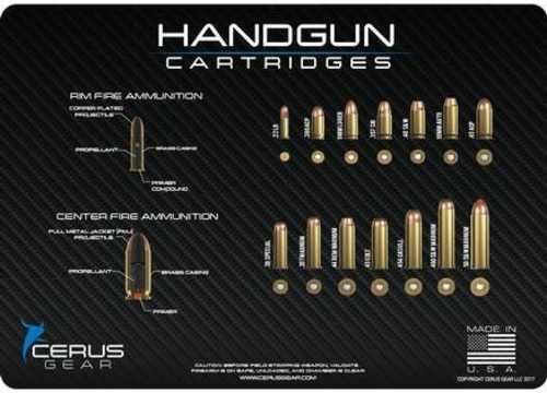 Cerus Gear 3mm Promats 12" x 17" Top Handgun Rounds Carbon Fiber