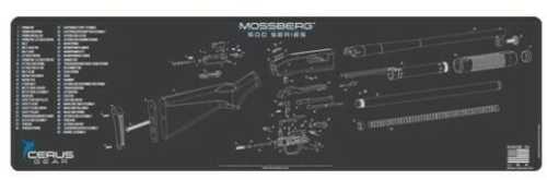 CERUS Gear 3MM PROMATS 14"X48" Mossberg 500 Schematic Ch Gray
