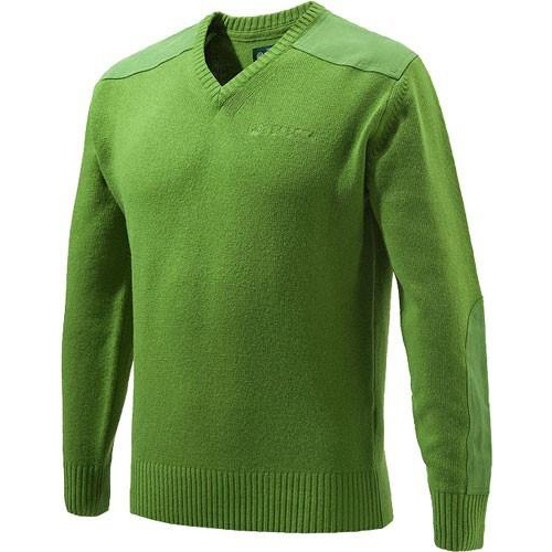 Beretta Men's Classic V-Neck Sweater in Light Green Size XX-Large