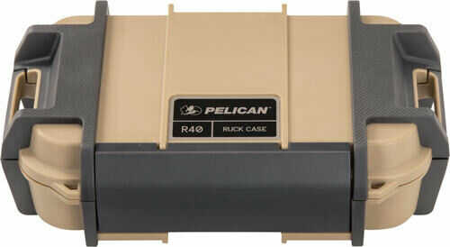 Pelican Ruck Case Large R40 W/Divider Tan Id 7.6"X4.7"X1.9
