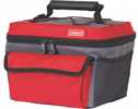 Coleman Soft Sided 10 Can Rugged Lunch Box Cooler Red/GY