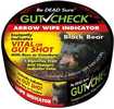 GutCheck Arrow Wipe Indicator allows instant confirmation of a vital or gut shot. Simply wipe down the full length of the arrow shaft making sure to get all surfaces around the shaft. Blood will show ...