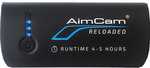 AimCam Reloaded Powerpack provides 4 to 5 hours of AimCam battery life.