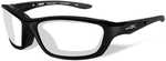 Wiley X Brick Sunglasses - Clear Lens - Gloss Black Frame
