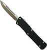 Cobra Tec Knives MKMDNS Mini Mamba Knurled D2 2.25" D2 Steel Drop Point Aluminum Black
