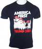 Gi Men's T-shirt Trump America First Xx-large Navy Blue