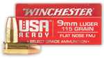 9mm Luger 115 Grain FMJ 50 Rounds Winchester Ammunition