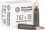 7.62X39mm 122 Grain FMJ 20 Rounds Red Army Ammunition