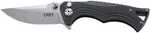 Columbia River 5220 BT Fighter Compact 2.86" Drop Point Plain FRN Black Handle Folding Knife
