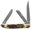 Uncle Henry Premium Stock Pocket 2.80" Folding Clip Point/Sheepsfoot/Spey Plain 7Cr17MoV High Carbon SS Blade St