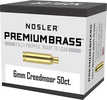 Nosler Custom Brass 6mm Creedmoor 50 pk. Model: 10229