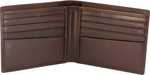Type/Color: Mens Wallet Brown Size/Finish: 4.44"W X 3.5"H Material: Leather Other FEATURES:: Lined W/ RFID Material Holds 10 Credit CARDS