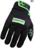 Material: Cotton Blend Color: Black/Green Size: Medium Type: Gloves Other FEATURES:: Touchscreen Compatible, Neoprene Cuff, Built In TPR Hook And Loop Closure
