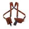 Hand: Right - Color: Natural - Premium Center Cut Steerhide - Horizontal gun carry - Vertical ammo carrier with secure flap - Comfortable medium-width harness with swiveling Flexalon backplate - Accep...