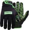 Material: Cotton Blend Color: Black/Green Size: X-Large Type: Gloves Other FEATURES:: Touchscreen Compatible, Neoprene Cuff, Built In TPR Hook And Loop Closure