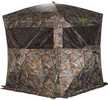 Type/Color: Ground Blind/Realtree Edge Size/Finish: 58"X58" Floor, 66"Tall Material: 150 Denier Other FEATURES:: 5-Hub Design,Brush Loops, Silent Slide Windows, ZIPPERLESS Entry,270 Degree Window Conf...