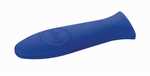 The Lodge ASHH21 Blue Silicone Hot Handle Holder is designed to fit Lodge traditional-style handles, 9 inches and up. A great piece of cast iron cookware gets hot, everywhere. These colorful silicone ...
