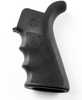 Hogue AR-15 Rubber Beavertail Grip Black w/ Finger Grooves
