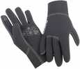Simms Kispiox Neoprene Gloves Black Large, Model: 1129287
