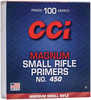 CCI #550 Primer Small Pistol Magnum per 1000 Count