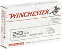 Winchester Ammo USA 223 Rem 55 gr Full Metal Jacket (FMJ) 20 Round Box