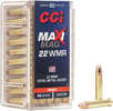 22 Winchester Magnum Rimfire 50 Rounds Ammunition CCI 40 Grain FMJ