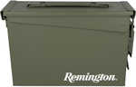 Remington Metal Field Box/Can Ammo Box For 30 Caliber With a Folding Handle And Heavy Duty Latching System.
