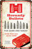 Hornady 99145 Bullets Tin Sign Red/White Aluminum 12" X 18"
