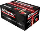 Streak Visual Ammunition features An Exclusive patented Technology That Allows The Shooter To visually See The projectiles Path Toward Its Target. Streak rounds Do Not Generate Heat So They Are Safe T...