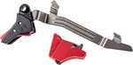 Timney Triggers ALPHAGLOCK34LRGRED Competition Red Straight 3 Lbs Draw Weight For Glock Gen3-4