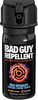 Bad Guy Repellent consisting Of a Potent Formula Of Tear Gas + Hell Pepper + Attacker Tracker Uv Dye. The Active ingredients Are approximately 2% Oleoresin Capsicum, 1.4% Major Capsaicanoids, 1% Chlor...