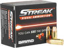 Ammo, Inc. Streak Visual Ammunitions Exclusive And patented Technology Allows The Shooter To visually See The projectiles Path Towards Its Target. Streak rounds Are Non-Incendiary, Meaning They Don't ...