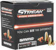 Streak Visual Ammunitions Exclusive And patented Technology Allows The Shooter To visually See The projectiles Path Towards Its Target. Streak rounds Are Non-Incendiary, Meaning They Don't Generate He...
