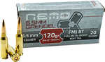Manufacturer: NEMO ARMSMfg No: 65GNA120PPUSize / Style: CENTERFIRE RIFLE ROUNDS