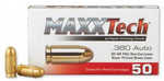 Maxxtech PTGB380B 380 ACP 95 Gr Full Metal Jacket 50 Per Box 20 Cs
