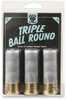 Reaper Defense Triple Ball Round Ammunition 12 Gauge 2-3/4&Prime; 72 Caliber Rubber Balls 3 Pellets 3PK
