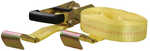 CURT 27' Yellow Cargo Strap w/Flat Hooks - 3,333 lbs