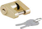 CURT Coupler Lock - 1/4" Pin - 3/4" Latch Span - Padlock - Brass-Plated