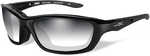 Wiley X Brick LA Sunglasses - Smoke Grey Lens - Gloss Black Frame