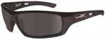 Wiley X Slay Polarized Sunglasses - Smoke Grey Lens - Gloss Black Frame