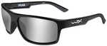 Wiley X Peak Sunglasses - Silver Flash Lens - Gloss Black Frame